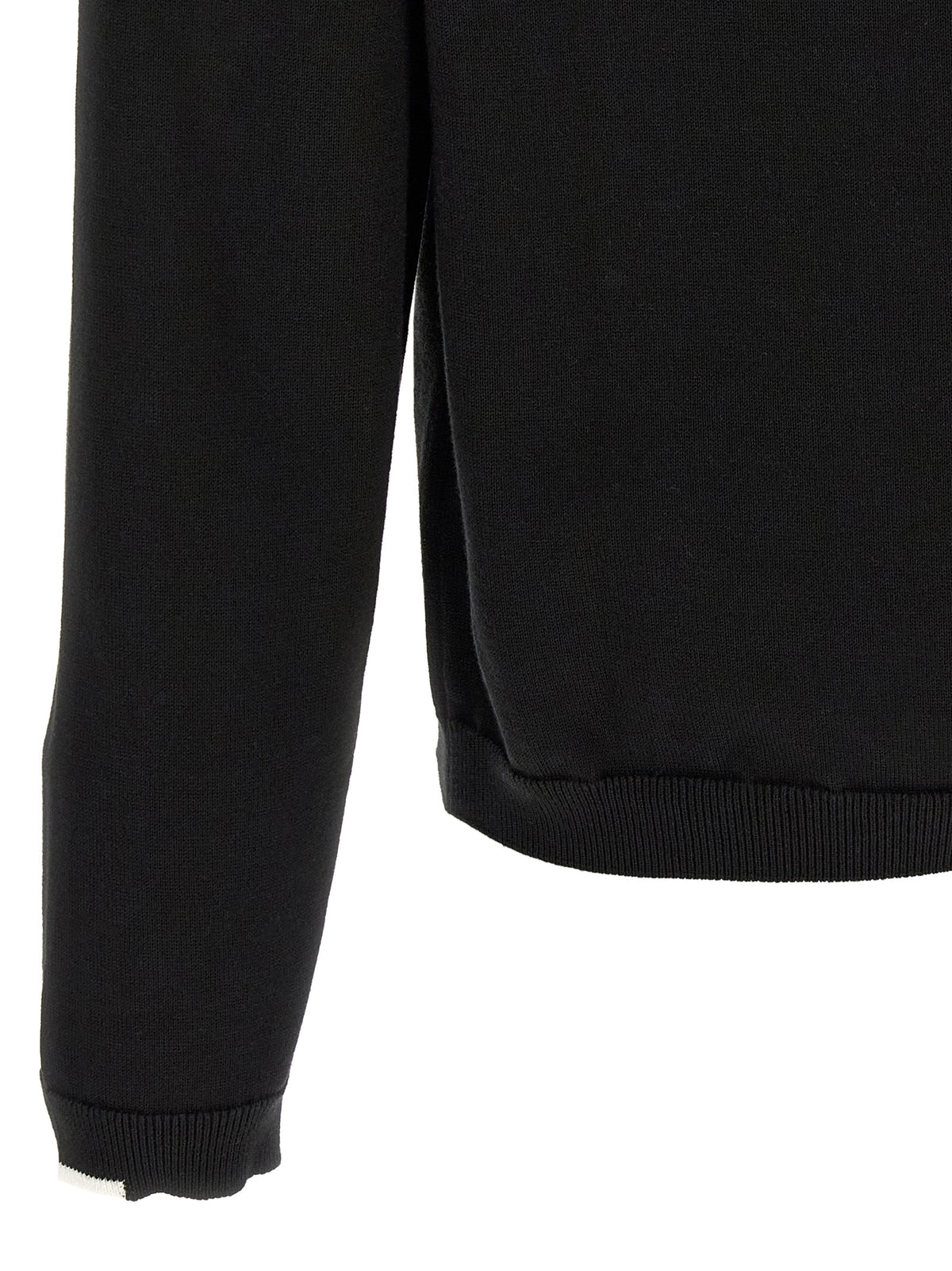 Hugo Boss Ever Black Cotton Knit Cardigan