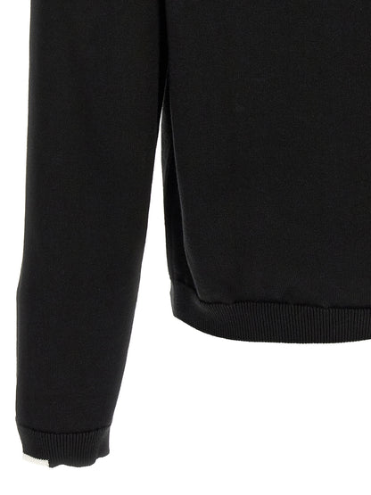 Hugo Boss Ever Black Cotton Knit Cardigan