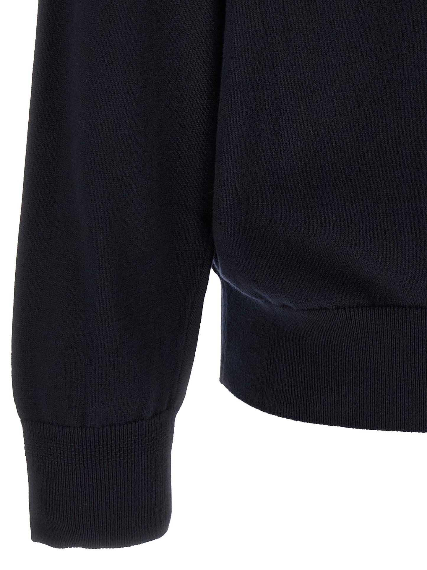Hugo Boss Cardigan Régulier En Coton Bleu