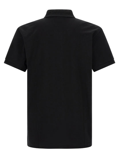 Polo en coton noir Hugo Boss coupe droite