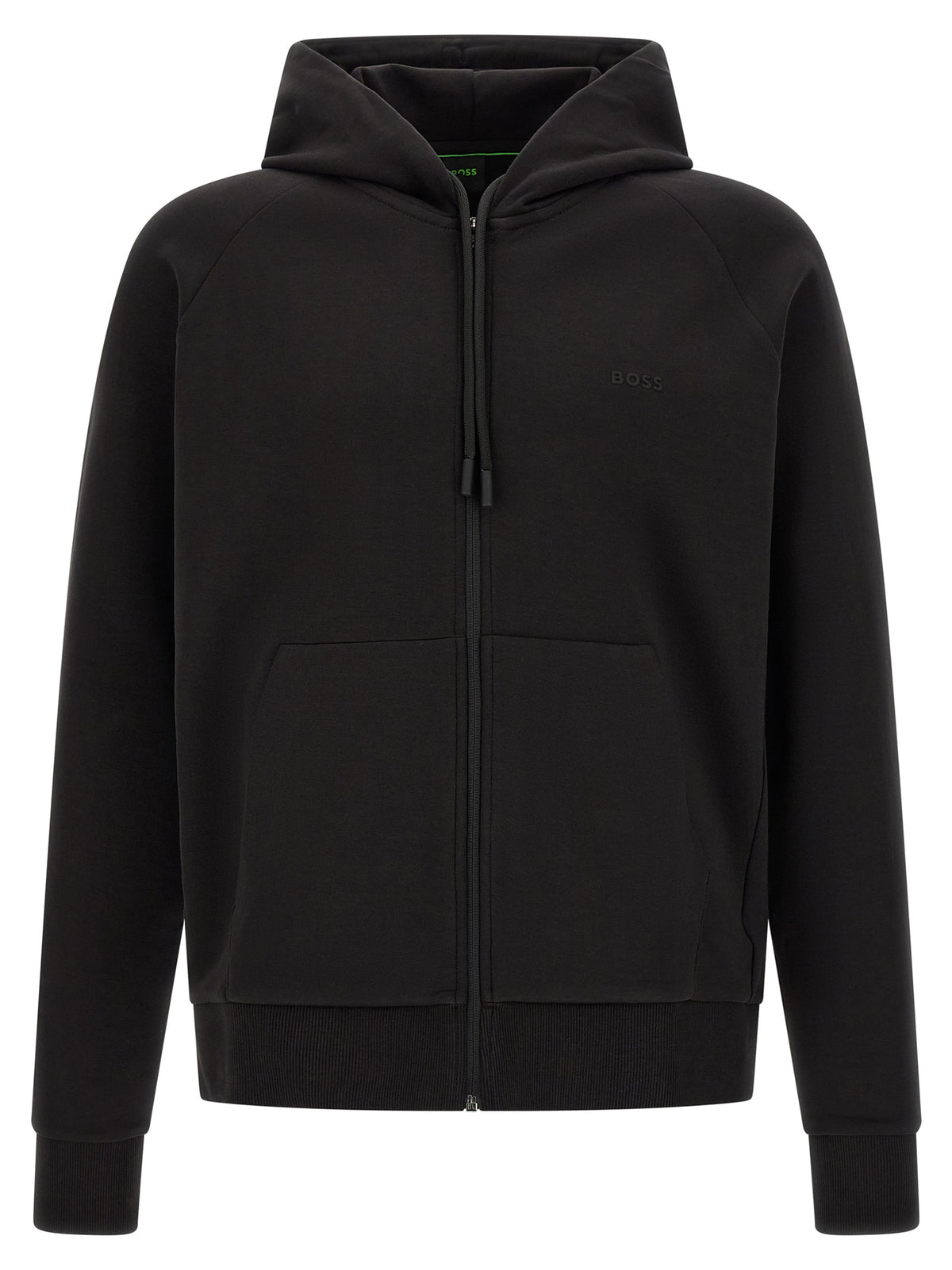 Sweat-shirt Hugo Boss en coton noir basique moderne