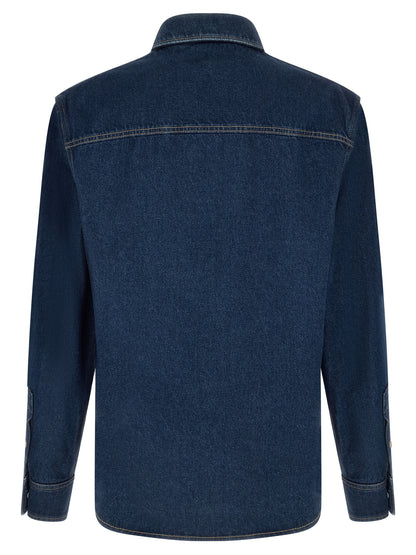 Blusa Valentino Garavani de algodón azul