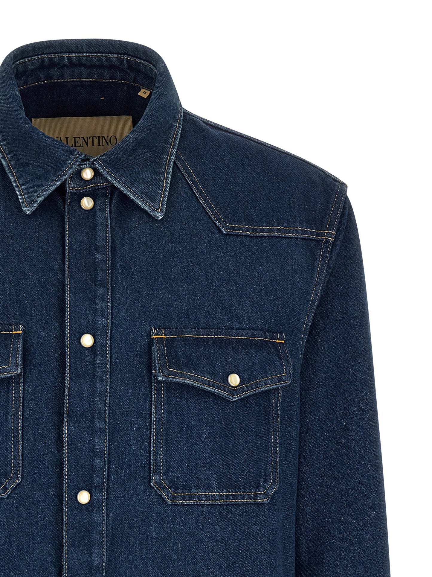 Blusa Valentino Garavani de algodón azul