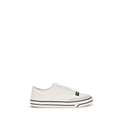 Dolce & Gabbana White Low-Top Cotton Sneakers