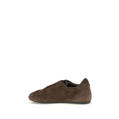 Zapatillas De Caña Baja En Gamuza Marrón Dolce & Gabbana
