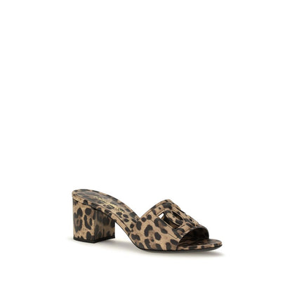 Dolce & Gabbana Mules Beige Calf Leather Bos Taurus