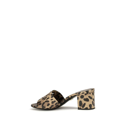 Dolce & Gabbana Mules Beige Calf Leather Bos Taurus