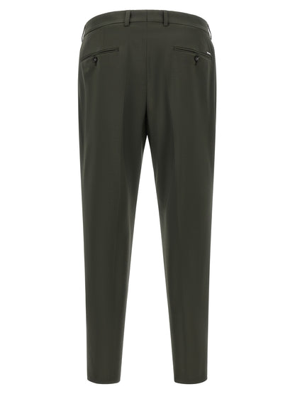 Pantalones de lana virgen bicolor Hugo Boss