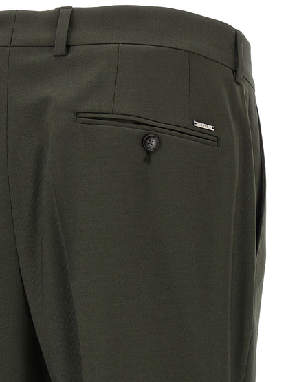 Pantalones de lana virgen bicolor Hugo Boss
