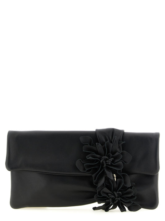 Bolso de mano Jimmy Choo de piel de cordero negra