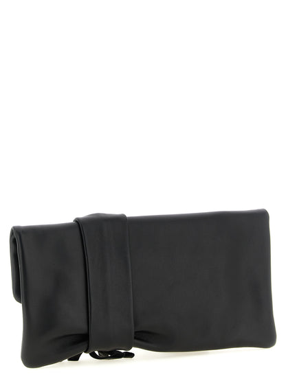 Bolso de mano Jimmy Choo de piel de cordero negra