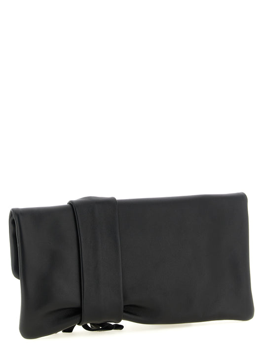 Bolso de mano Jimmy Choo de piel de cordero negra
