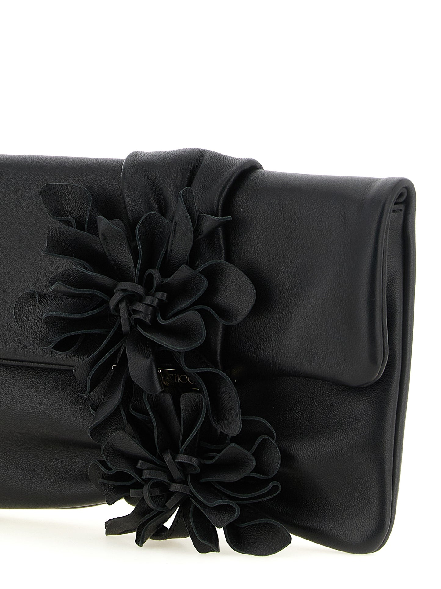 Bolso de mano Jimmy Choo de piel de cordero negra