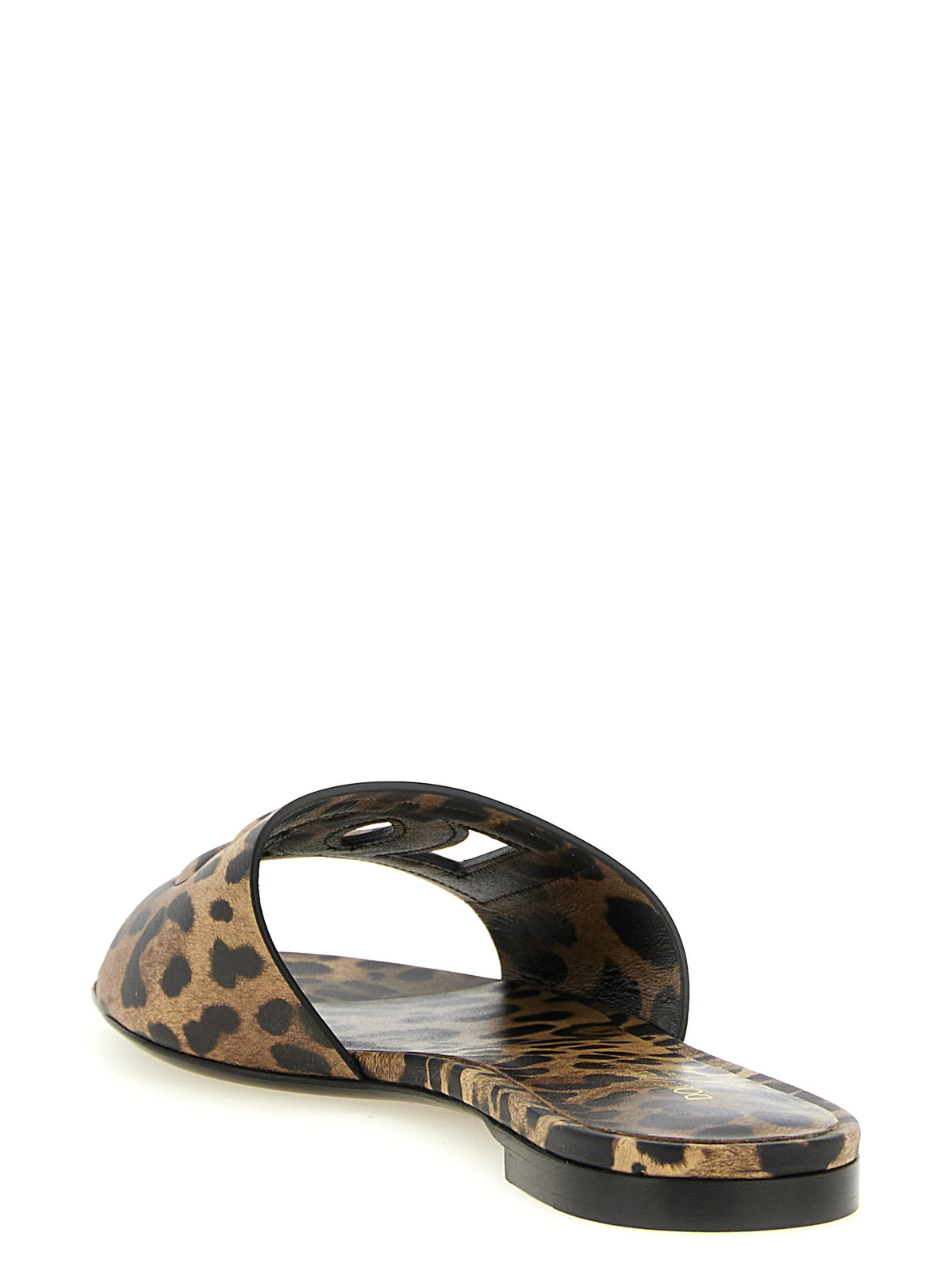 Sandalias De Piel De Becerro Marrón De Dolce & Gabbana