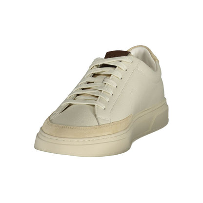 Hugo Boss Bianco Basket Cuir Homme