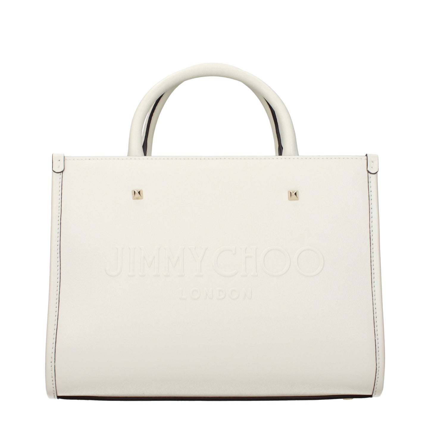 Bolso de mano Jimmy Choo de piel blanca
