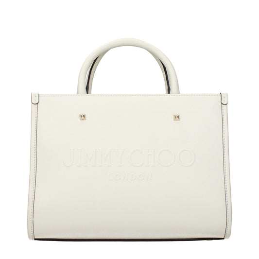 Bolso de mano Jimmy Choo de piel blanca