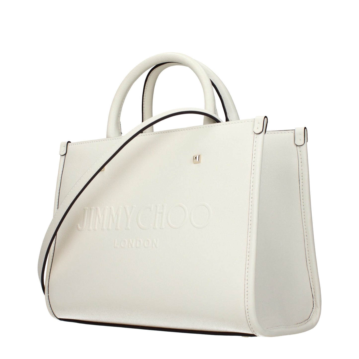 Bolso de mano Jimmy Choo de piel blanca