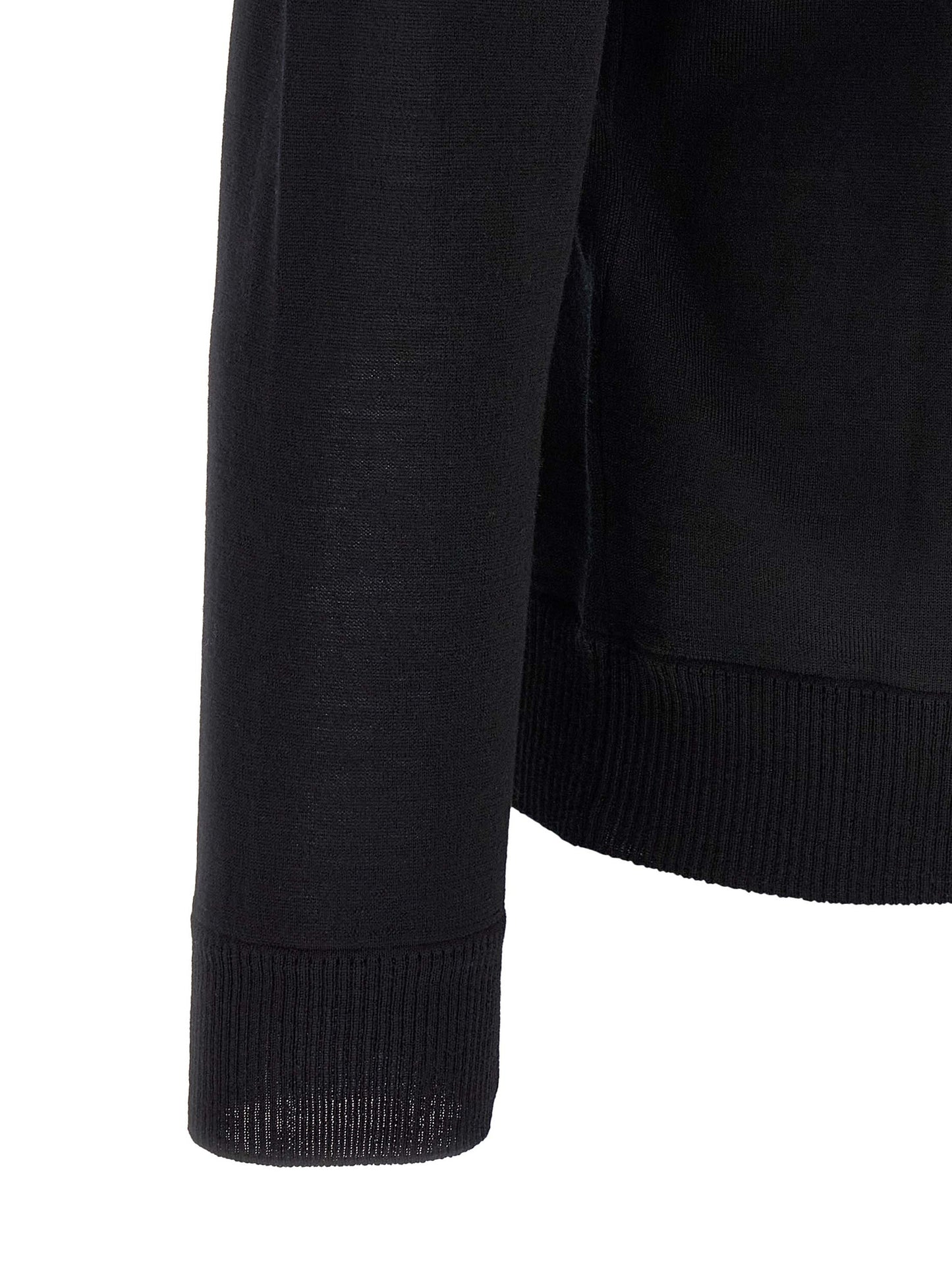Cárdigan Stone Island de lana virgen negra
