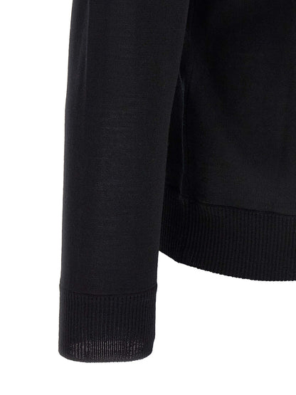 Cárdigan Stone Island de lana virgen negra