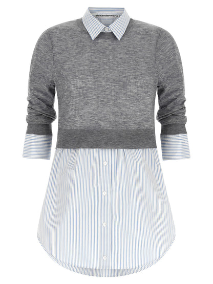 Blusa de lana gris Alexander Wang