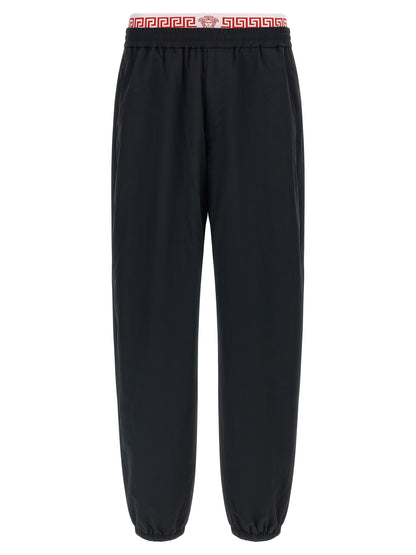 Pantalones de chándal (joggers) Versace negros de poliamida