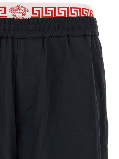 Pantalones de chándal (joggers) Versace negros de poliamida