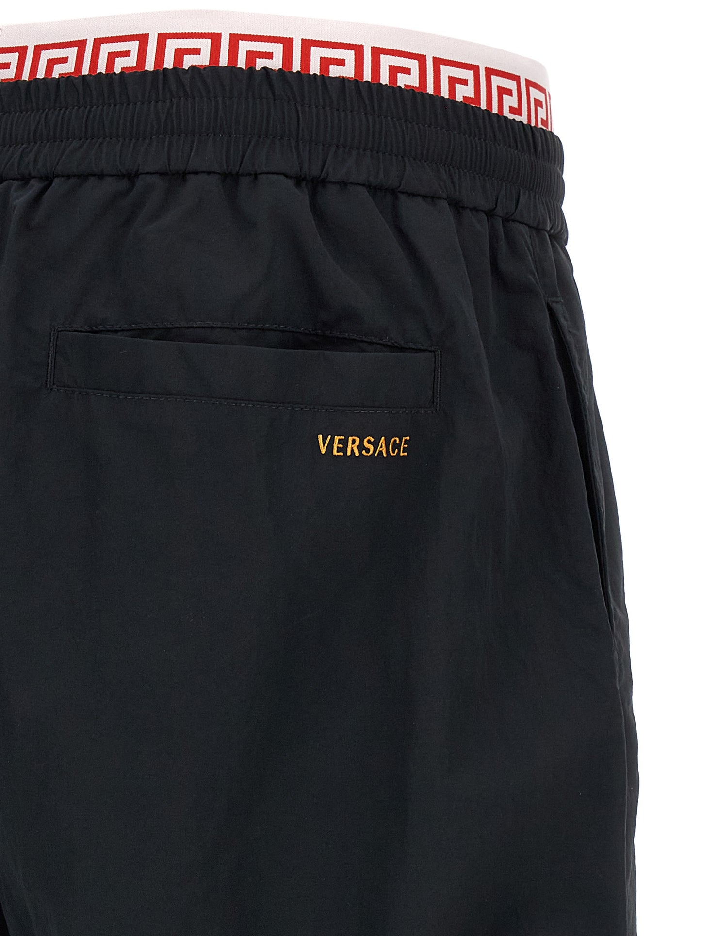 Pantalones de chándal (joggers) Versace negros de poliamida
