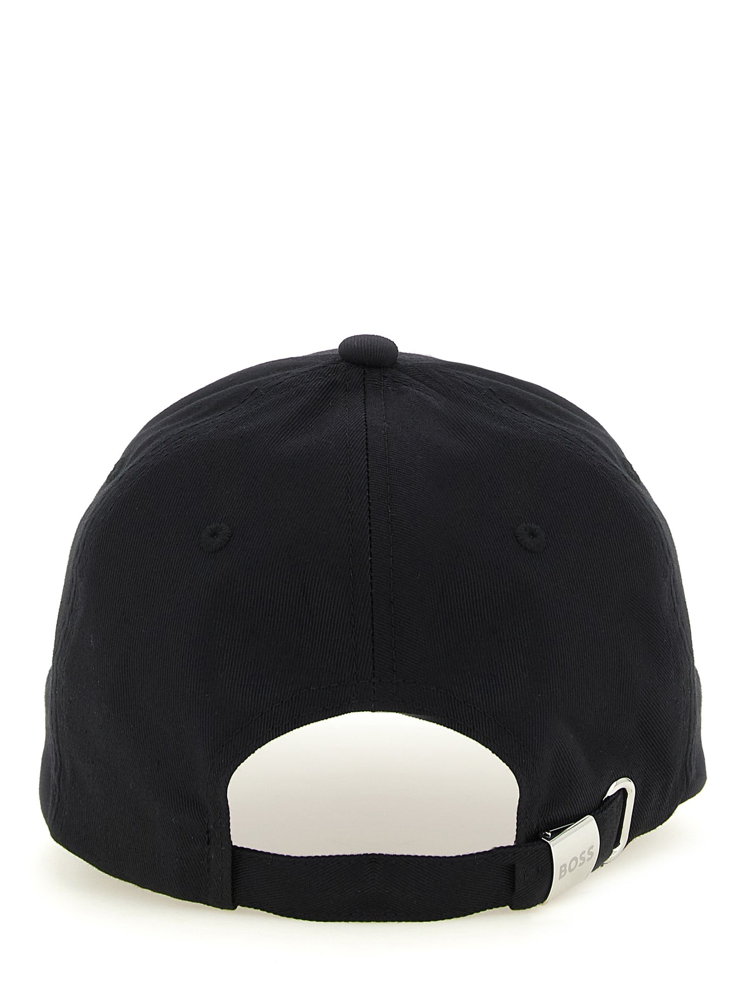 Gorra de algodón negra Hugo Boss (gorra de béisbol)