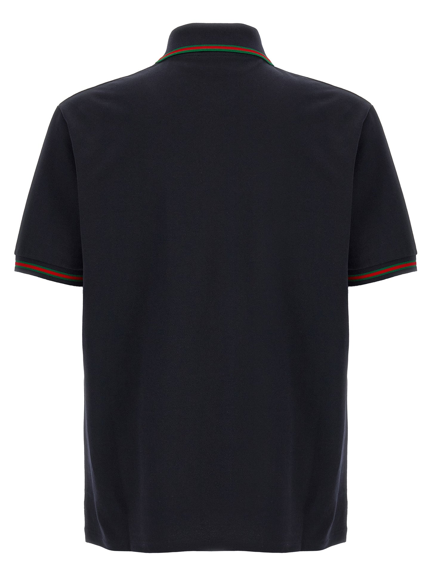 Polo en coton bleu Gucci