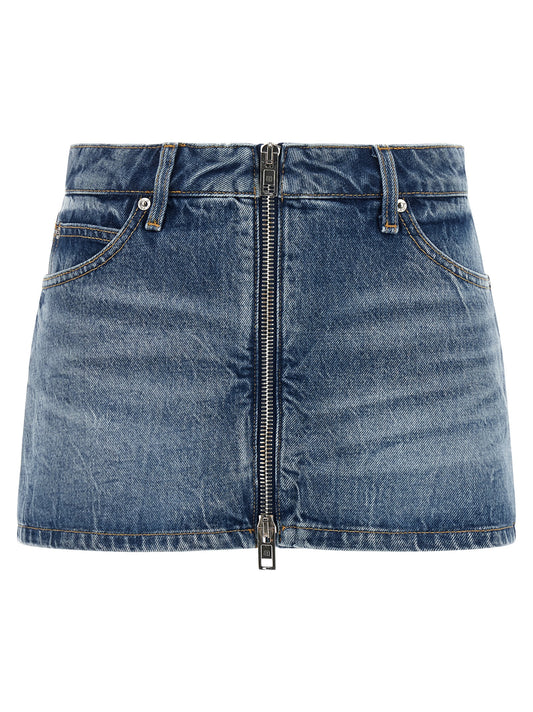 Alexander Wang Pantalones Cortos de Algodón Azules Bermuda