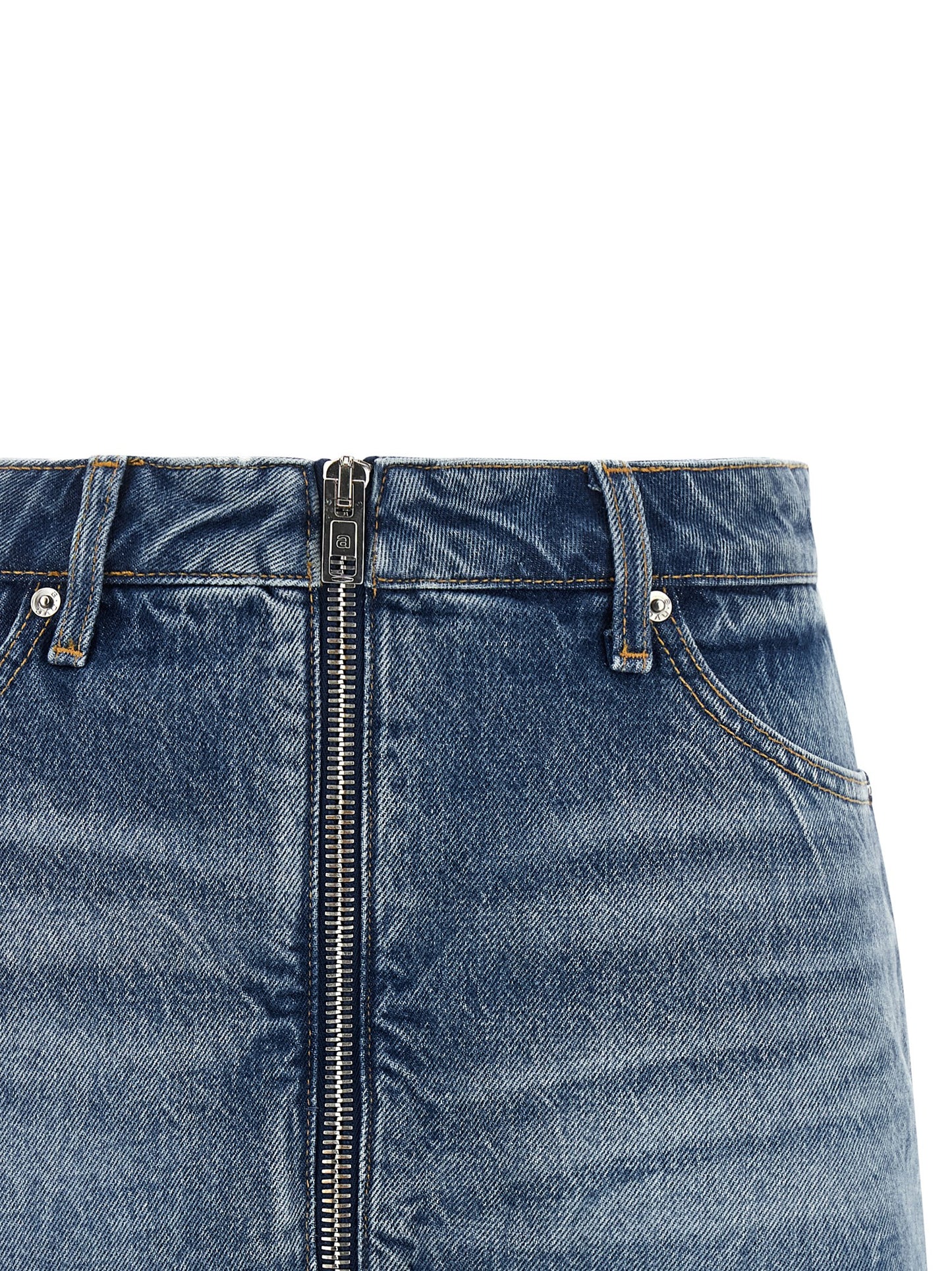 Alexander Wang Pantalones Cortos de Algodón Azules Bermuda