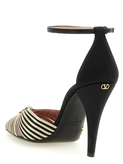 Valentino Garavani Bombas De Tacón Alto De Viscosa Multicolor