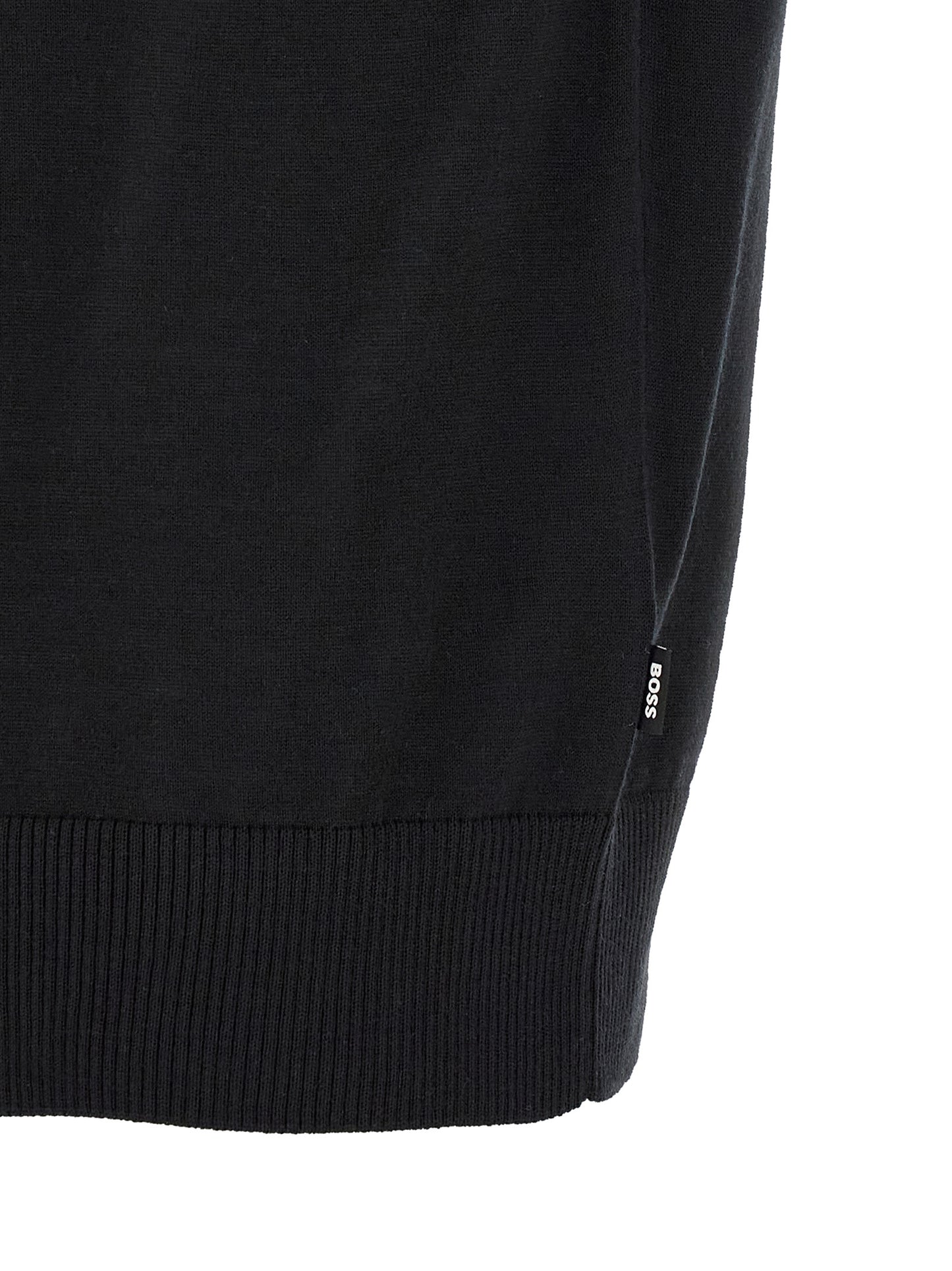 T-shirt Hugo Boss en laine vierge noire modèle H-Umauro