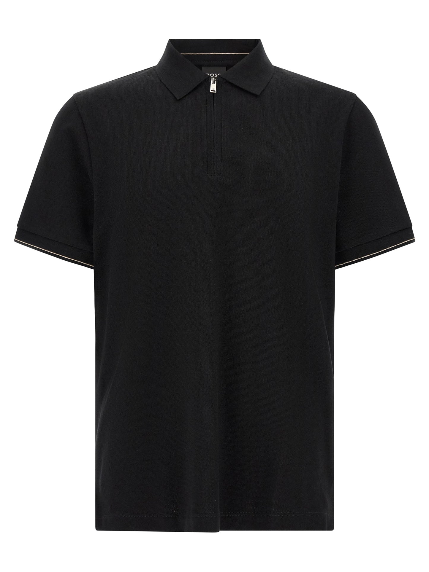 Camiseta Polo De Algodón Negro Hugo Boss Silueta Regular C-Pei 90