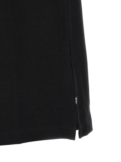Camiseta Polo De Algodón Negro Hugo Boss Silueta Regular C-Pei 90