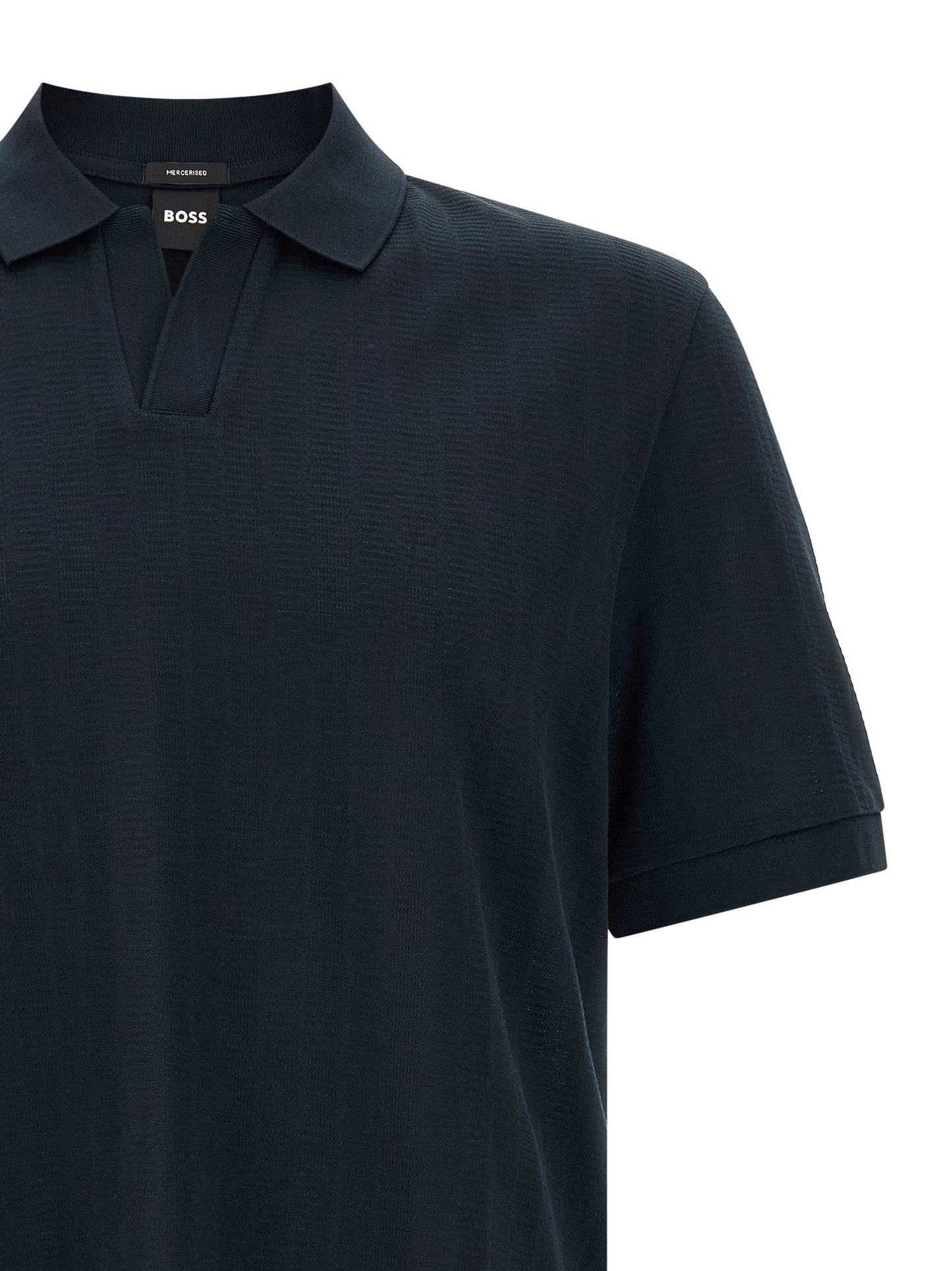 Hugo Boss Polo en coton bleu au design moderne