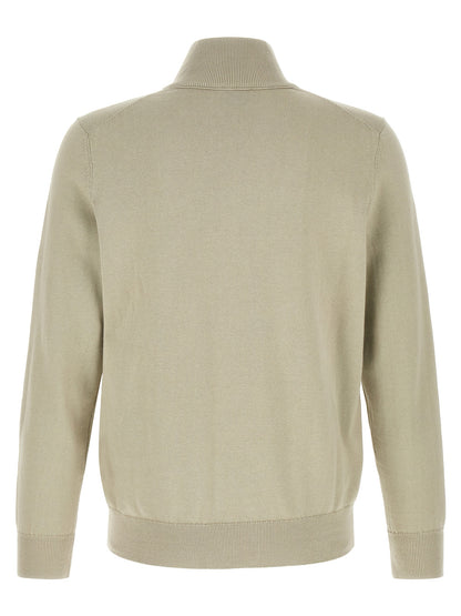 Cardigan Hugo Boss De Algodón Beige De Acabados Precisos