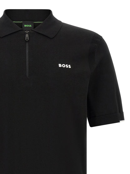 Polo en Coton Noir Hugo Boss Tenue Décontractée Quotidienne Confortable