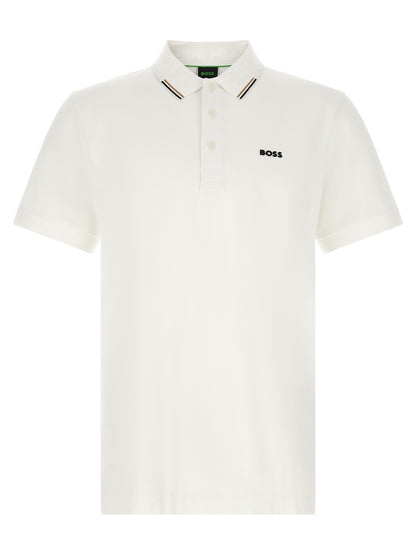 Polo en coton blanc Hugo Boss Swing Paddy