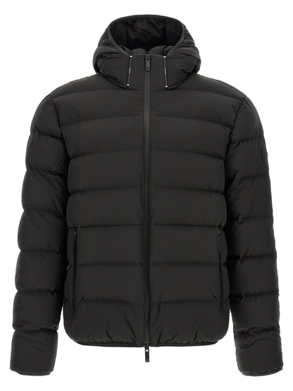 Moncler Black Polyester Full-Length Jacket