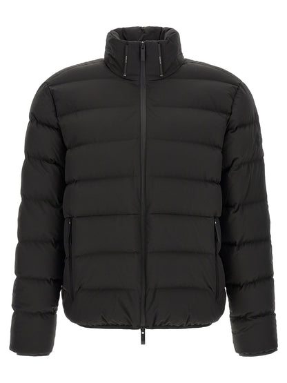 Moncler Black Polyester Full-Length Jacket