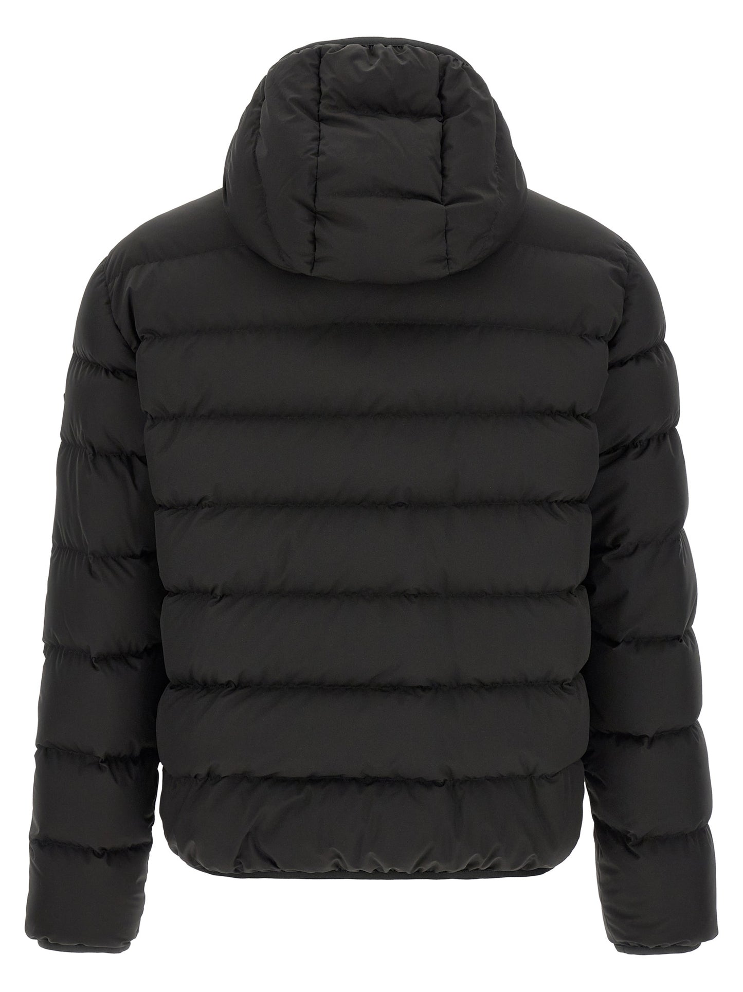 Moncler Black Polyester Full-Length Jacket