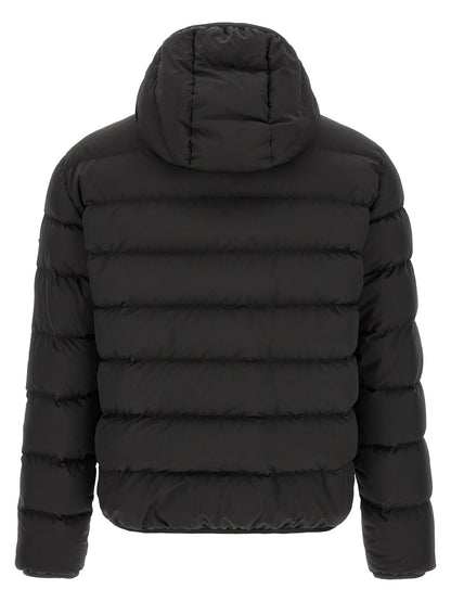 Moncler Black Polyester Full-Length Jacket
