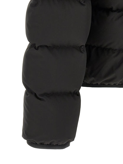 Moncler Black Polyester Full-Length Jacket