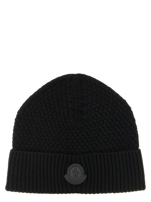 Gorro Moncler de piel negra