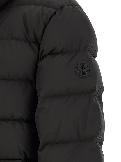 Moncler Black Polyester Full-Length Jacket
