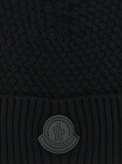 Gorro Moncler de piel negra