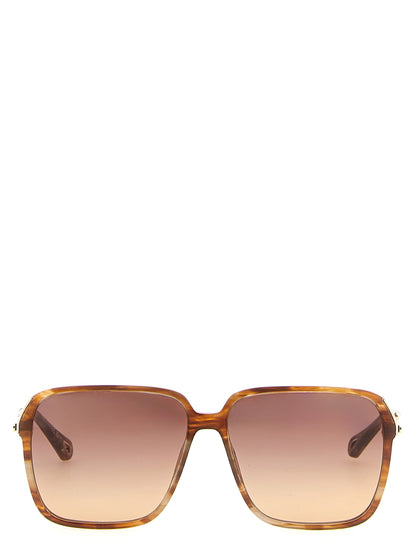 Gafas de sol Chloé de acetato marrón