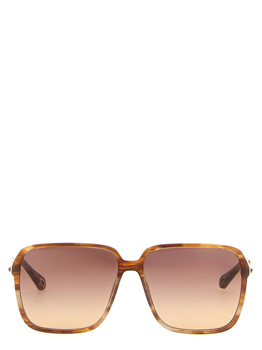 Gafas de sol Chloé de acetato marrón